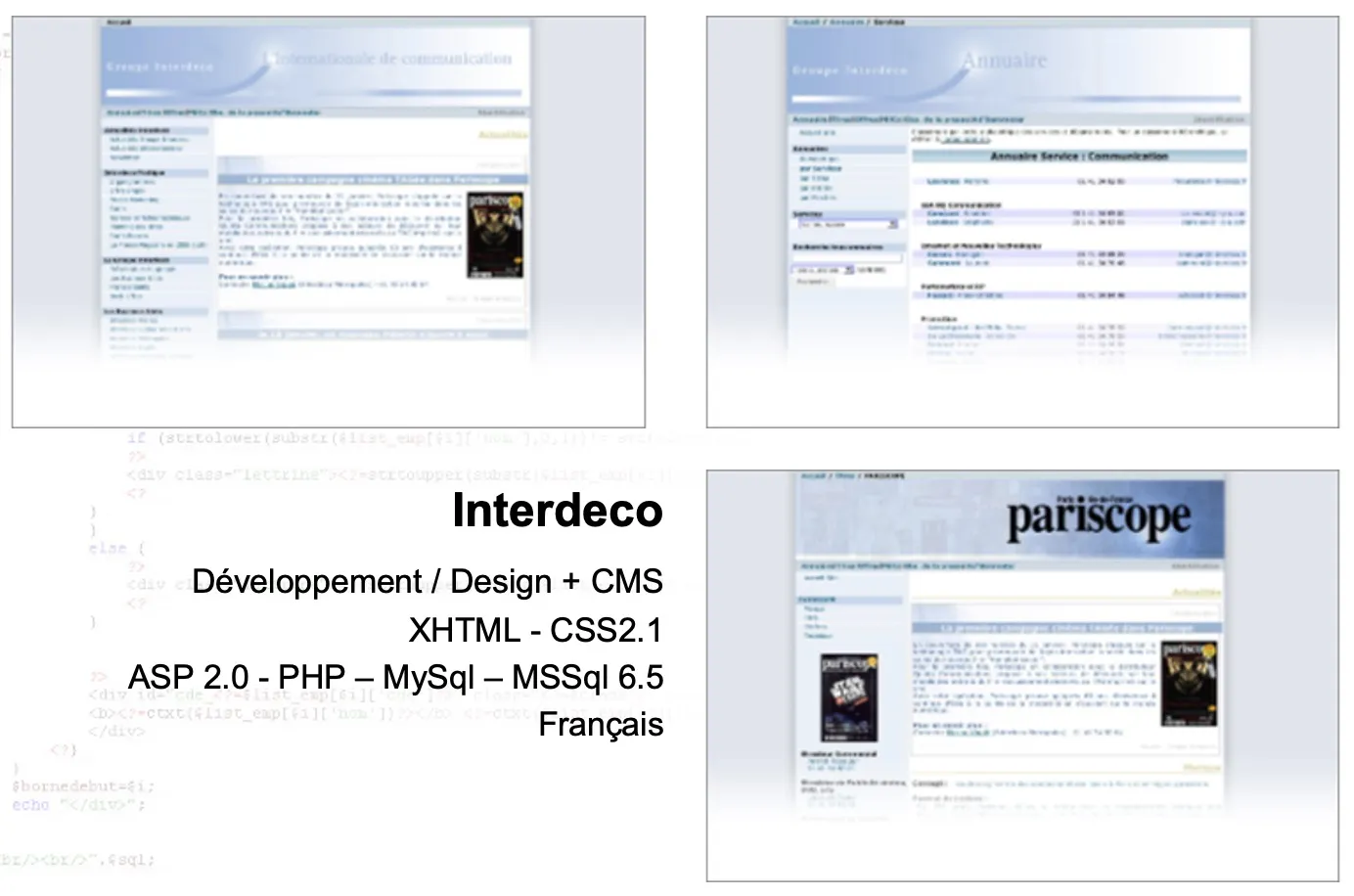 Interdeco site principal