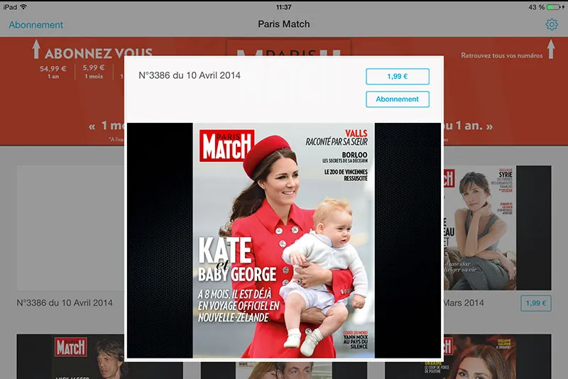Paris Match iPad 3